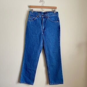 Vintage NWOT Levi's 506 Orange Tag Straight Leg Denim Jeans 11" Rise 32x30
